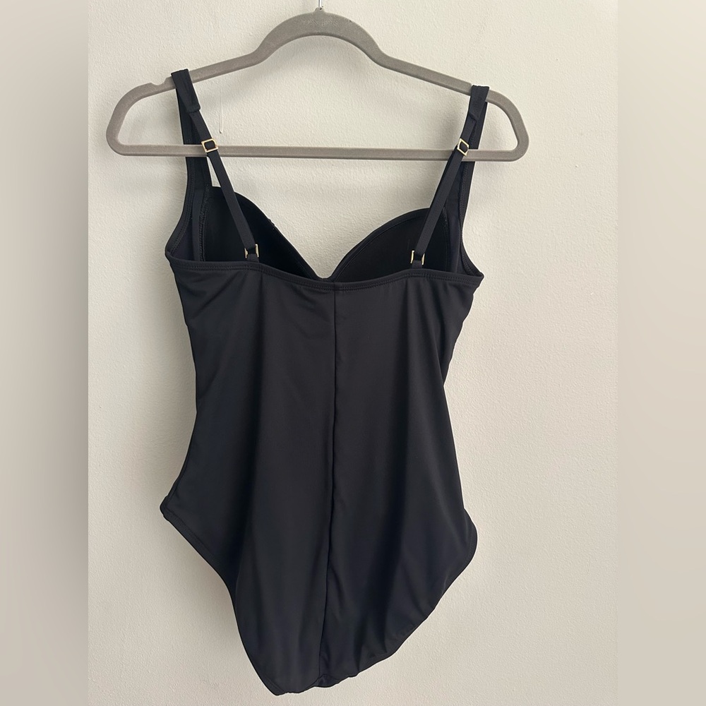 La Blanca 'Sweetheart' One Piece swimsuit  Black Size 12 - Picture 3 of 6
